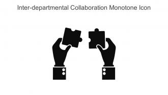 Inter Departmental Collaboration Monotone Icon In Powerpoint Pptx Png And Editable Eps Format