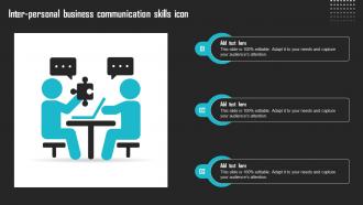 Inter Personal Business Communication Skills Icon