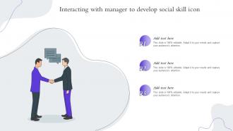 Interacting With Manager To Develop Social Skill Icon