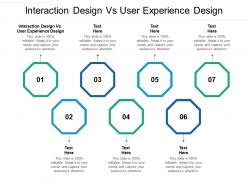 Interaction design vs user experience design ppt powerpoint presentation portfolio gallery cpb