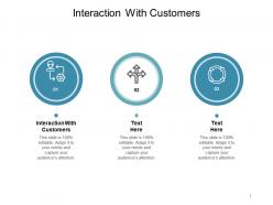 Interaction with customers ppt powerpoint presentation summary shapes cpb