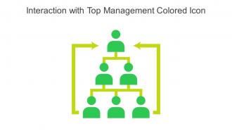 Interaction With Top Management Colored Icon In Powerpoint Pptx Png And Editable Eps Format