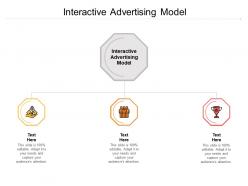 Interactive advertising model ppt powerpoint presentation model clipart cpb