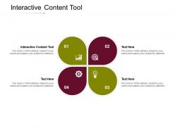 Interactive content tool ppt powerpoint presentation summary visual aids cpb