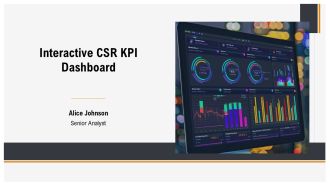 Interactive CSR KPI Dashboard PPT Graphics AT