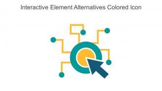 Interactive Element Alternatives Colored Icon In Powerpoint Pptx Png And Editable Eps Format
