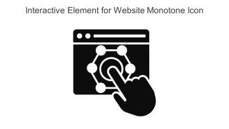 Interactive Element For Website Monotone Icon In Powerpoint Pptx Png And Editable Eps Format