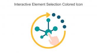 Interactive Element Selection Colored Icon In Powerpoint Pptx Png And Editable Eps Format