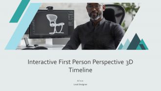 Interactive First Person Perspective 3D Timeline PPT PowerPoint AT