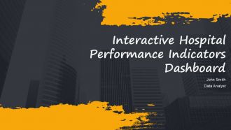 Interactive Hospital Performance Indicators Dashboard PPT Designs AT