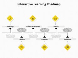 Interactive learning roadmap ppt powerpoint presentation infographic