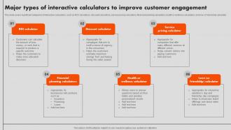 Interactive Marketing Major Types Of Interactive Calculators To Improve Customer