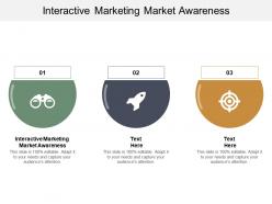 Interactive marketing market awareness ppt powerpoint presentation outline portrait cpb