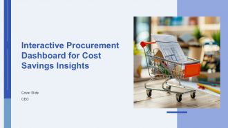 Interactive Procurement Dashboard For Cost Savings Insights PPT Outline AT