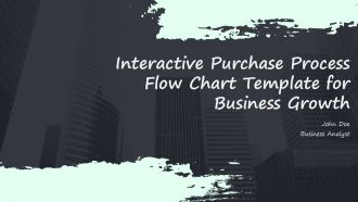 Interactive Purchase Process Flow Chart Template For Business Growth PPT H