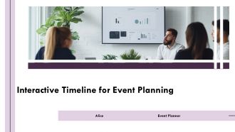 Interactive Timeline For Event Planning PPT Mockup AT