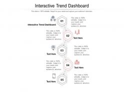 Interactive trend dashboard ppt powerpoint presentation icon background designs cpb