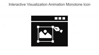 Interactive Visualization Animation Monotone Icon In Powerpoint Pptx Png And Editable Eps Format