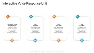 Interactive Voice Response Unit In Powerpoint And Google Slides Cpb
