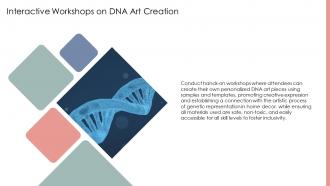 Interactive Workshops On DNA Art Creation Ppt Slides ST AI SS