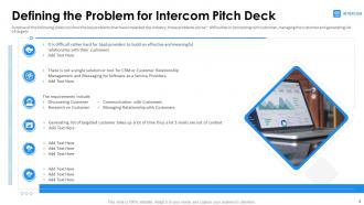 Intercom company investor funding pitch deck ppt template