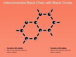 Interconnected black chain with black circles