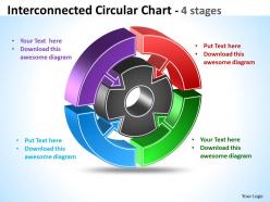 Interconnected circular chart diagram 12