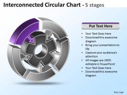 Interconnected Circular Diagram Chart 6