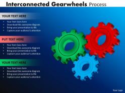 Interconnected gearwheels process 26