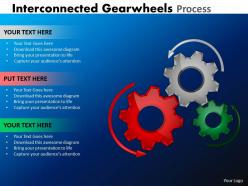 Interconnected gearwheels process 9