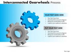 Interconnected gearwheels process
