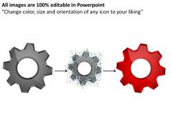 Interconnected gearwheels process powerpoint slides and ppt templates db