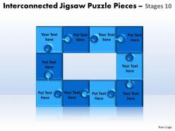 20140457 style puzzles matrix 1 piece powerpoint presentation diagram infographic slide