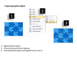 Interconnected jigsaw puzzle pieces stages 12 powerpoint templates