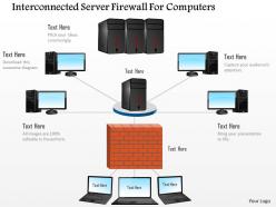 Interconnected server firewall for computers ppt slides