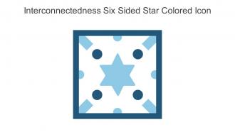 Interconnectedness Six Sided Star Colored Icon In Powerpoint Pptx Png And Editable Eps Format
