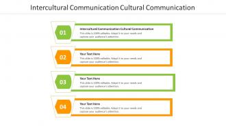 Intercultural communication cultural communication ppt powerpoint icon cpb