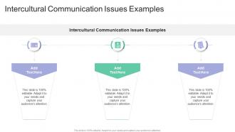 Intercultural Communication Issues Examples In Powerpoint And Google Slides Cpb