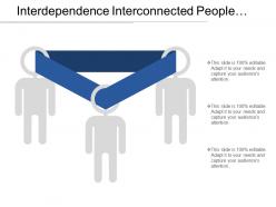 Interdependence interconnected people diagram