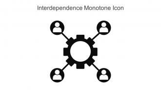 Interdependence Monotone Icon In Powerpoint Pptx Png And Editable Eps Format