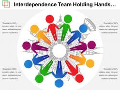 Interdependence Team Holding Hands Graphic