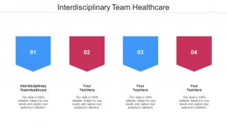 Interdisciplinary team healthcare ppt powerpoint presentation gallery format ideas cpb