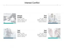 Interest conflict ppt powerpoint presentation file maker cpb
