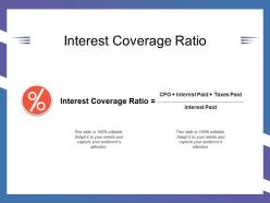 Interest coverage ratio
