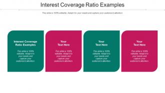 Interest Coverage Ratio Examples Ppt Powerpoint Presentation Outline Maker Cpb