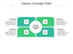 Interest coverage ratio ppt powerpoint presentation summary vector cpb