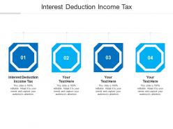Interest deduction income tax ppt powerpoint presentation styles master slide cpb