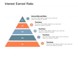 Interest earned ratio ppt powerpoint presentation infographic template guidelines cpb