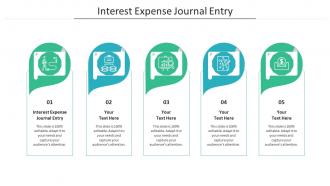 Interest expense journal entry ppt powerpoint presentation icon cpb