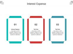 Interest expense ppt powerpoint presentation show example cpb